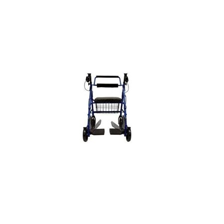 KARMAN HEALTHCARE Karman Healthcare R-4602-T-BL 2-in-1 Rollator-Transport chair-Blue R-4602-T-BL